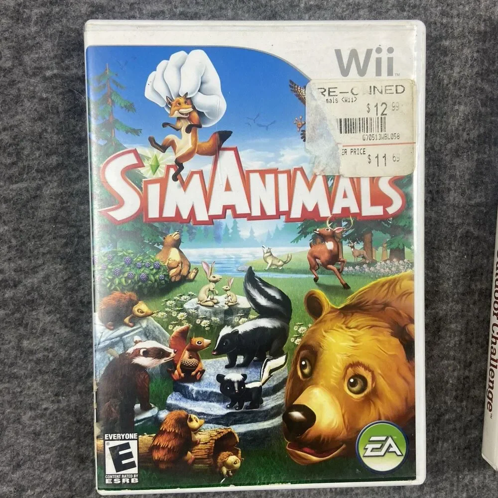 Wii Game Assorted Titles (Lot OF 3) Untested As Is Scratches Sim Animals